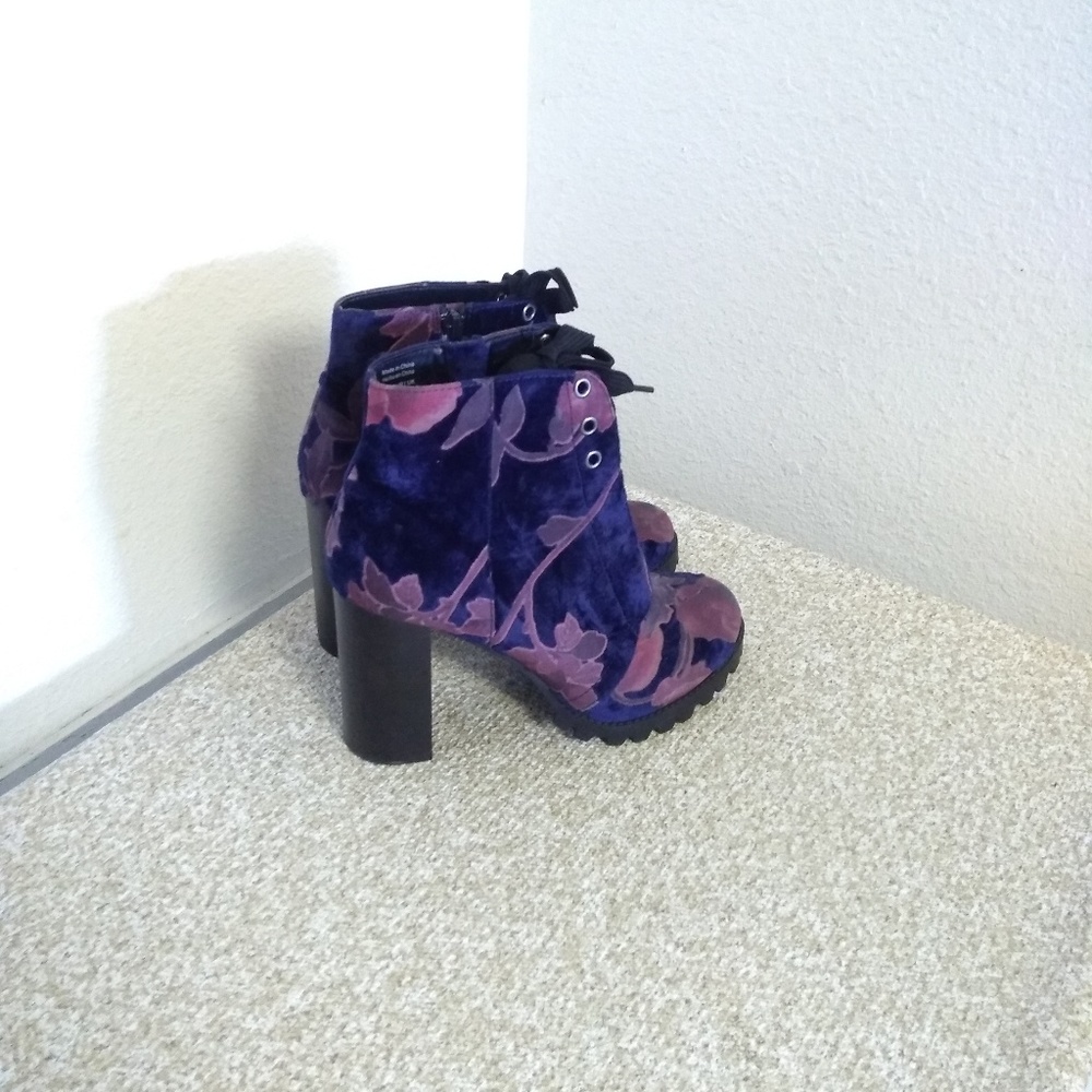 "Call It Spring" Velvet Boots - Picture 2 of 6